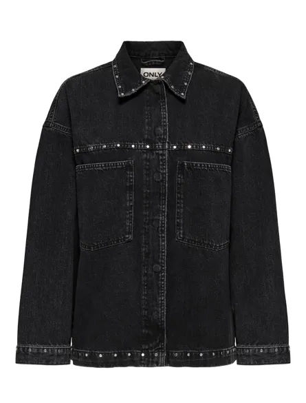 ONLEMMIE L/S STUDDED DNM SHIRT AZG