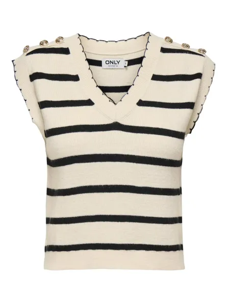 PGWILMA V-NECK VEST KNT