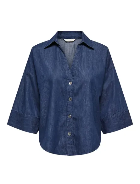 ONLRIVER Denimskjorte med Regular Fit til hverdagsbrug