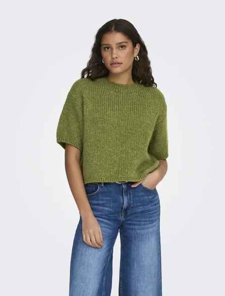 JDYLINEA S/S PULLOVER O-NECK KNT NOOS