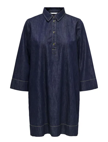 ONLAMARI Modisches Jeanskleid mit Hemdkragen und Regular Fit