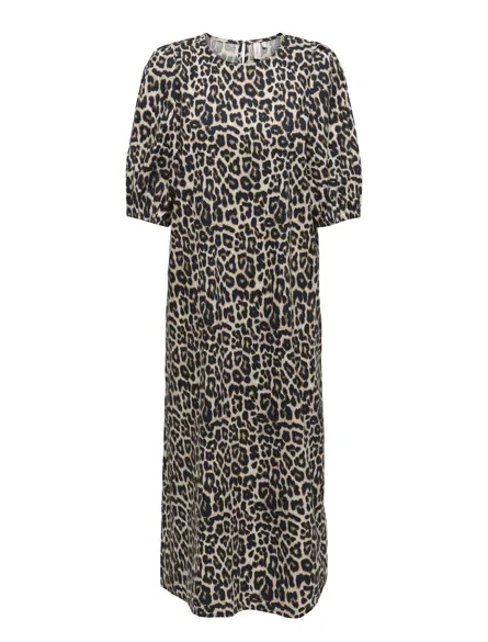 ONLCLARA S/S PUFF SLEEVE MIDI DRESS WVN