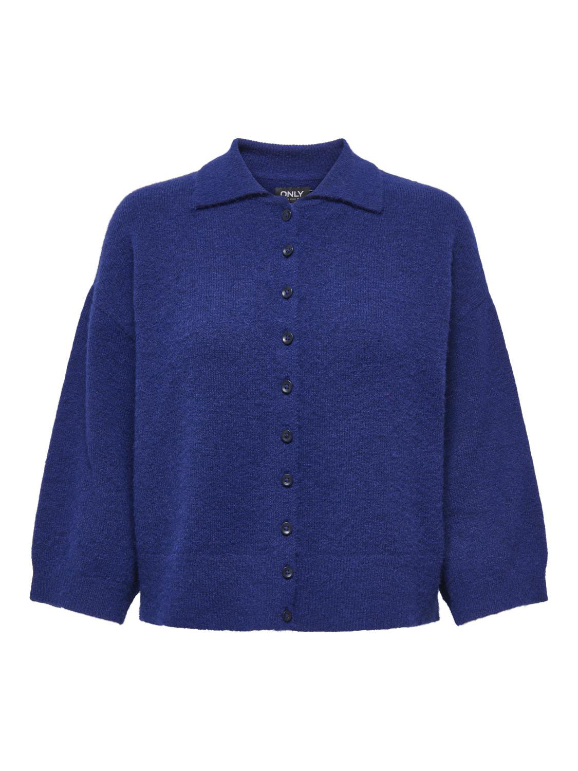 PGBINA Alltag Cardigan mit O-Ausschnitt und Knopfverschluss