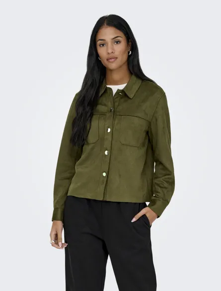ONLMIRA L/S FAUX SUEDE SHIRT PNT NOOS