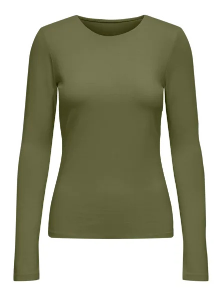 PGLOUISA Stijlvolle top met O-hals en lange mouwen voor je dagelijkse chique look