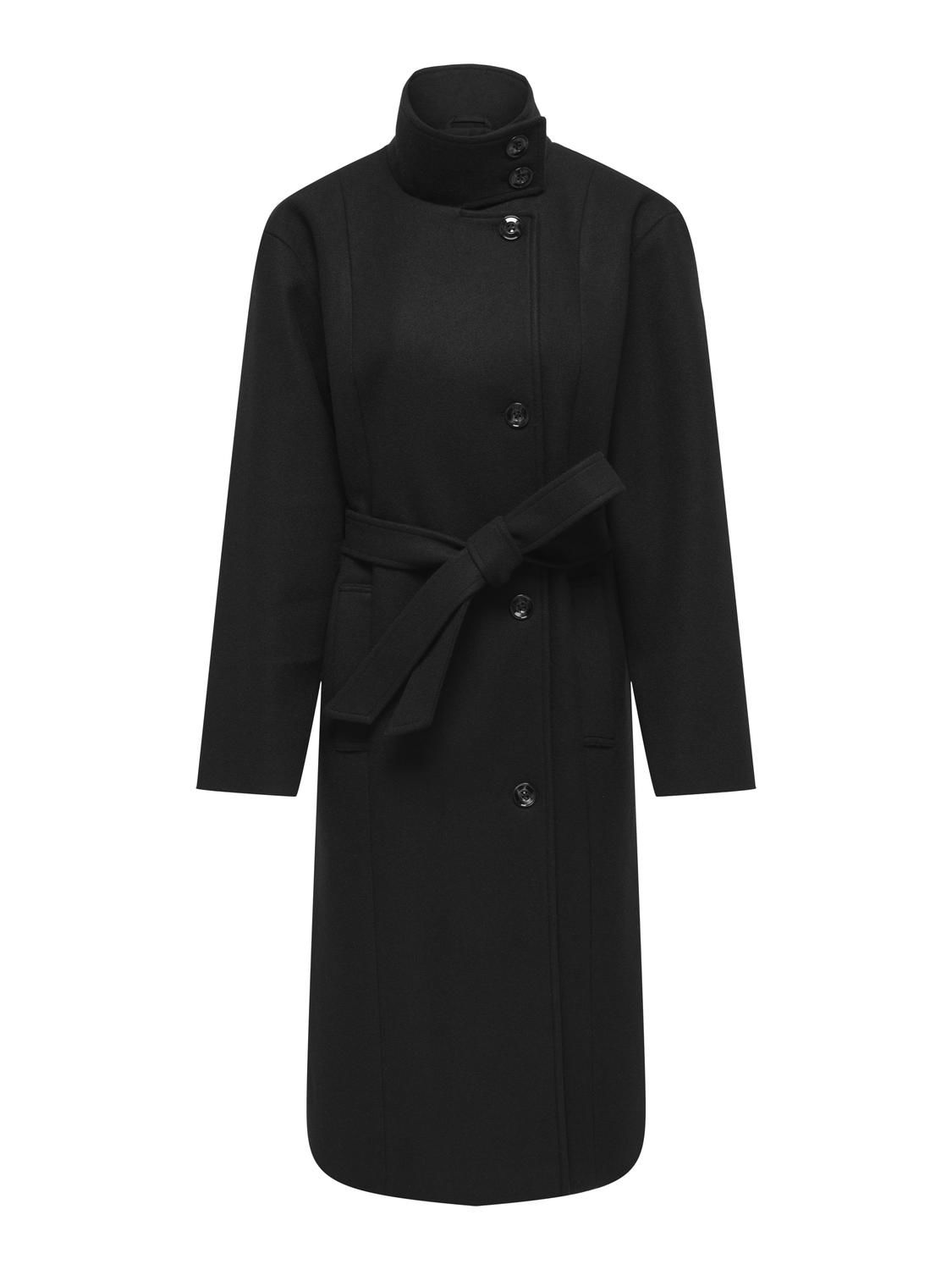 ONLTRILLION HIGH NECK BELT COAT PNT