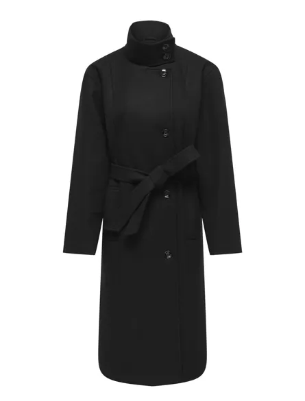 ONLTRILLION HIGH NECK BELT COAT PNT