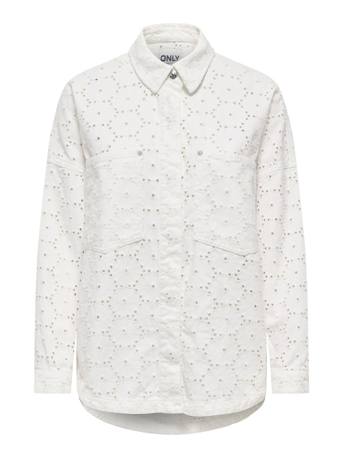 ONLJANINE-FIO L/S ANGLAISE SHACKET PNT