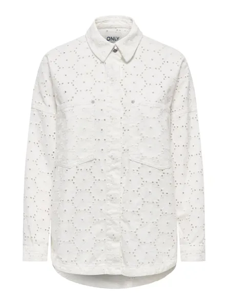 ONLJANINE-FIO L/S ANGLAISE SHACKET PNT