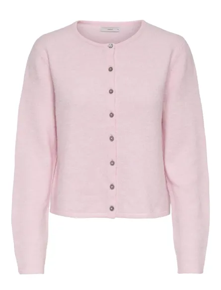 PGMATHILDA Komfortabel O-hals cardigan til hverdagsbrug med lange ærmer