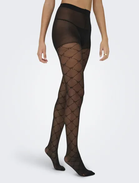 PGEVA Strømpebukser med sløjfedetalje til hverdagens elegance