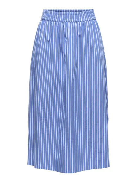 PGRUNA STRIPED MIDI SKIRT WVN
