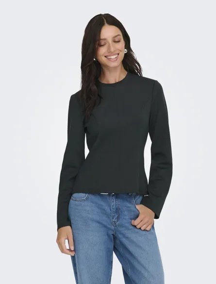 JDYSAFINA L/S FITTED TOP JRS