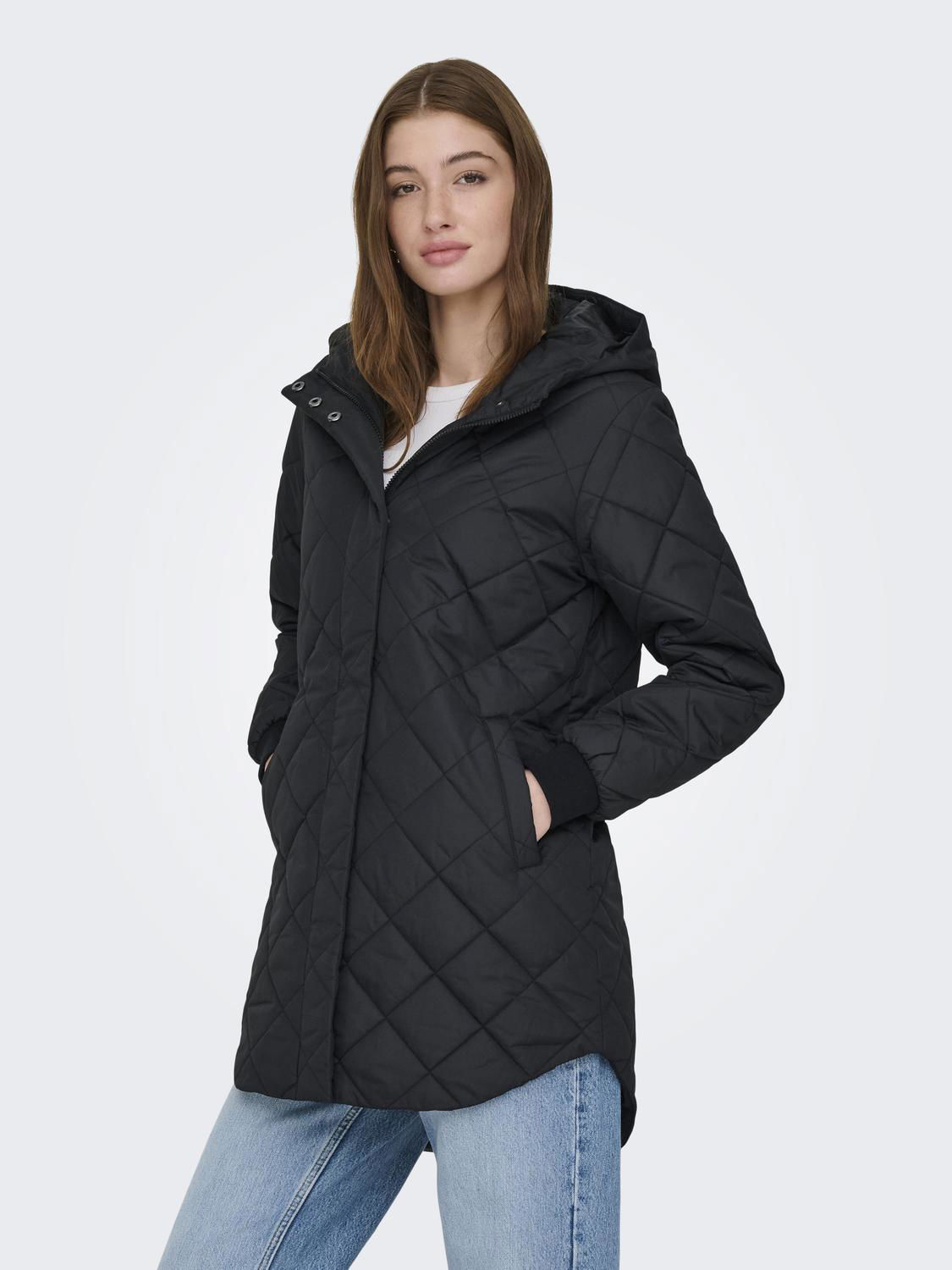 ONLJULIET QUILTED HOOD ZIP COAT OTW NOOS