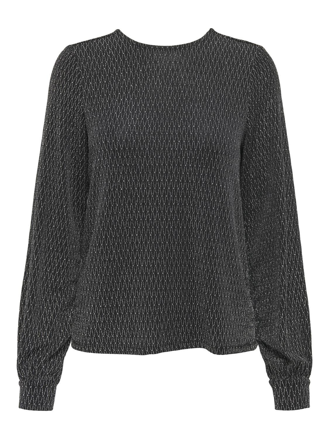 ONLCAROL L/S GLITTER BOW TOP BOX OS JRS