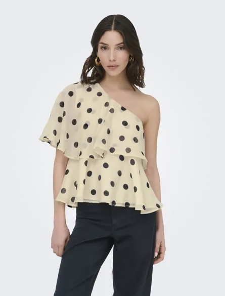 JDYFAY LIFE ONE-SHOULDER TOP WVN