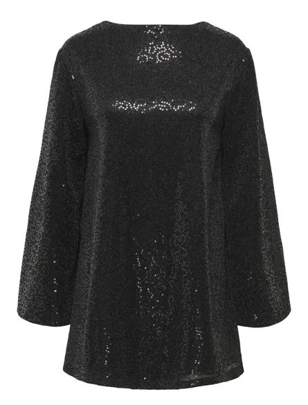 STUDUNA Fantastisk O-hals kjole med stram pasform for det perfekte festlook