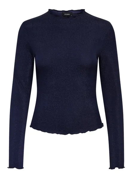 STUMAVIS Langärmeliges Oberteil mit Glitzerdetail