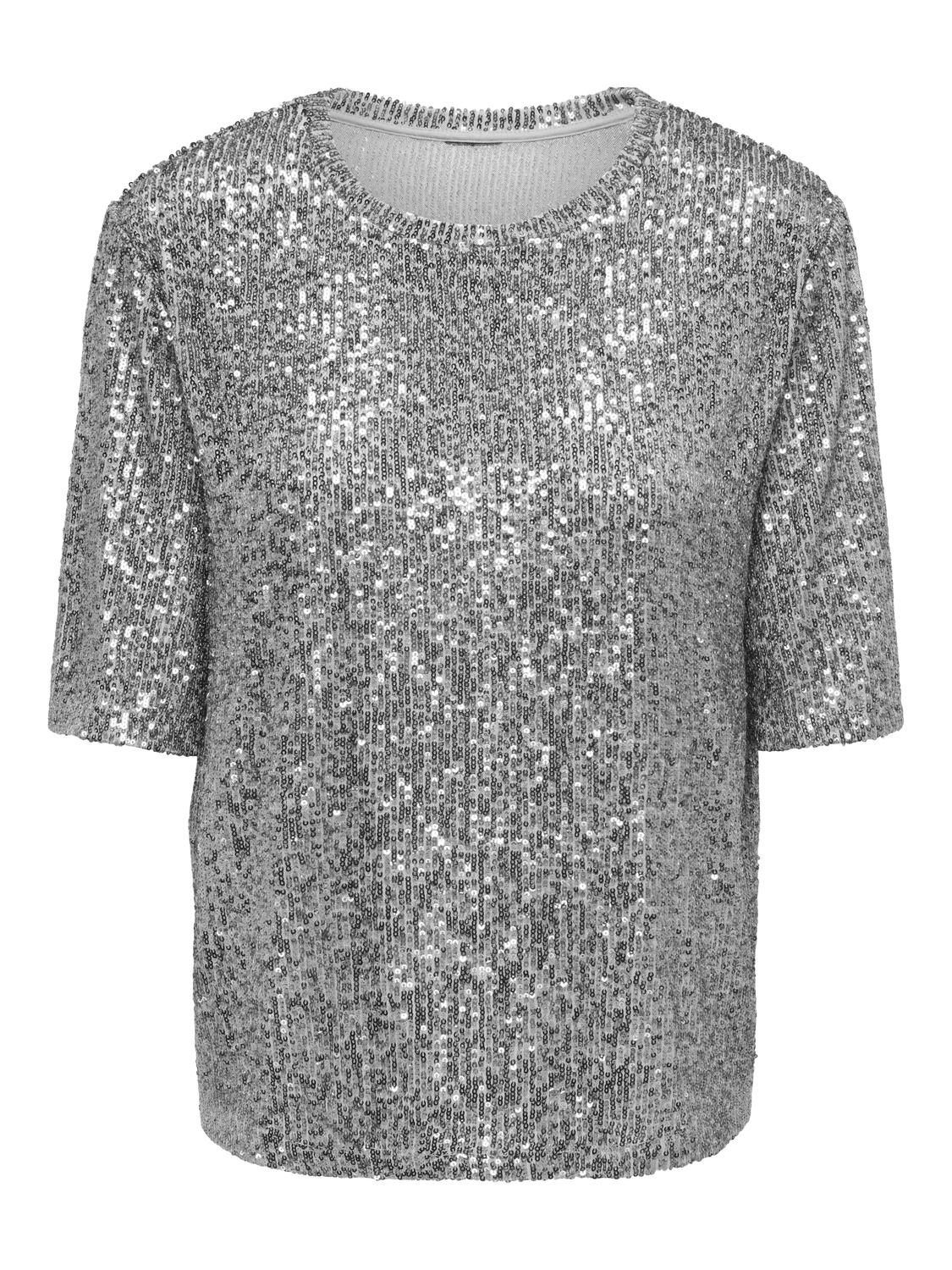 STURILO S/S SEQUIN TOP JRS