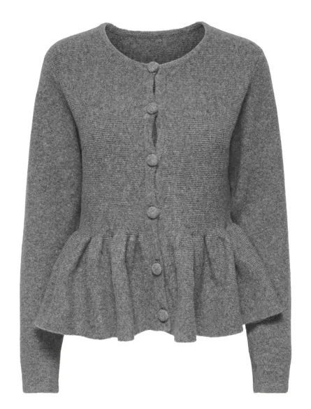 ONLPIRUET LS PEPLUM CARDIGAN EX KNT