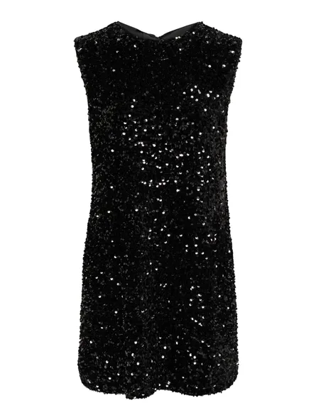 STUFARNAS Partykleid mit langen Ärmeln und O-Ausschnitt und Schleifendetail für einen stilvollen Look