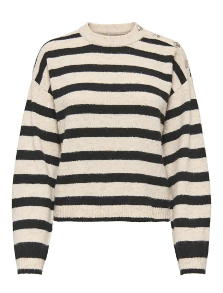 PGPATRICIA Strickpullover mit O-Ausschnitt und langen Ärmeln für den Alltag