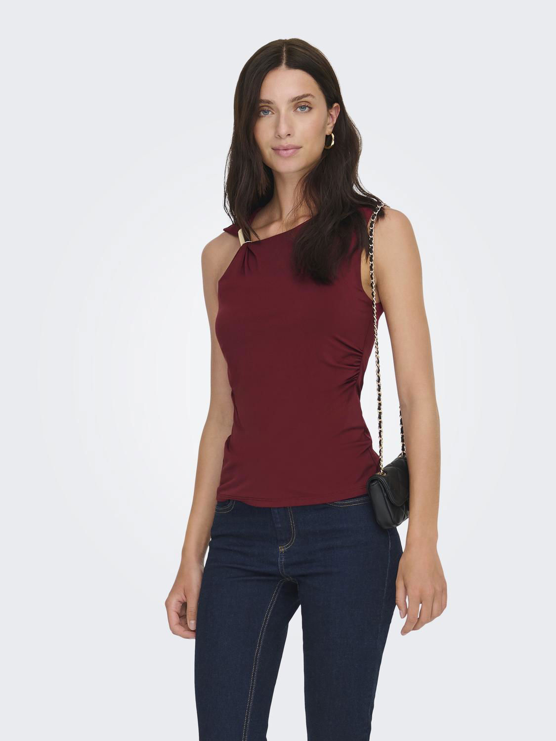 JDYMISTY S/L ASSYMETRIC TOP JRS