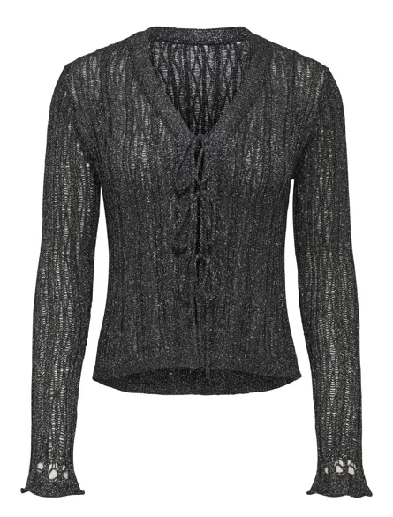 STUSARAH Strickjacke mit Glitzer-Detail