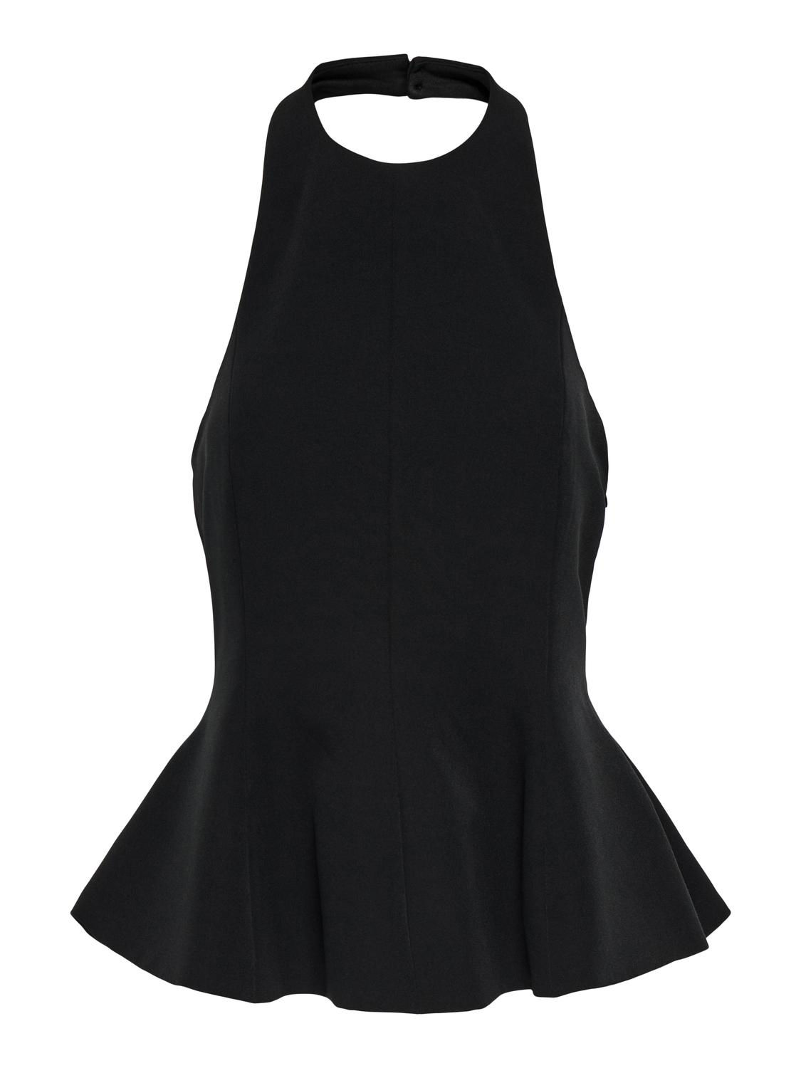 ONLPENNIE NECK PEPLUM TOP TLR