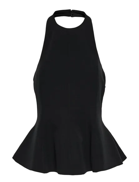 ONLPENNIE NECK PEPLUM TOP TLR