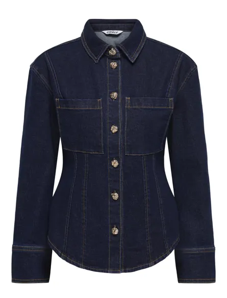 ONLBELINDA L/S FITTED DNM SHIRT MAE