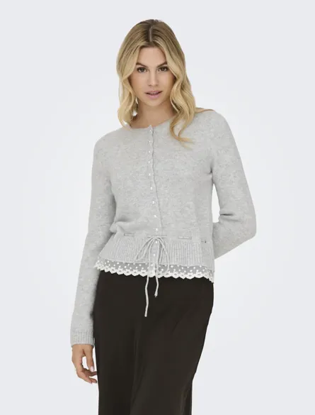 ONLCHER LS DETAIL O-NECK CARDIGAN EX KNT