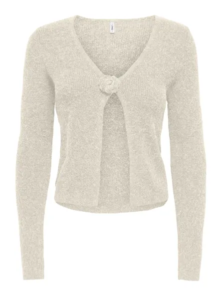 ONLRICA LS RIB FLOWER CARDI CC KNT