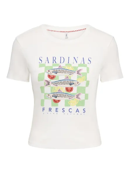 ONLPRINCESS S/S O-NECK TOP CS JRS