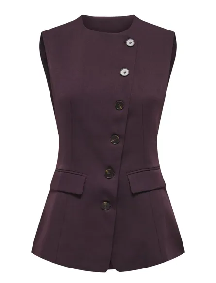 STUNOLI ASYM LONG VEST WVN