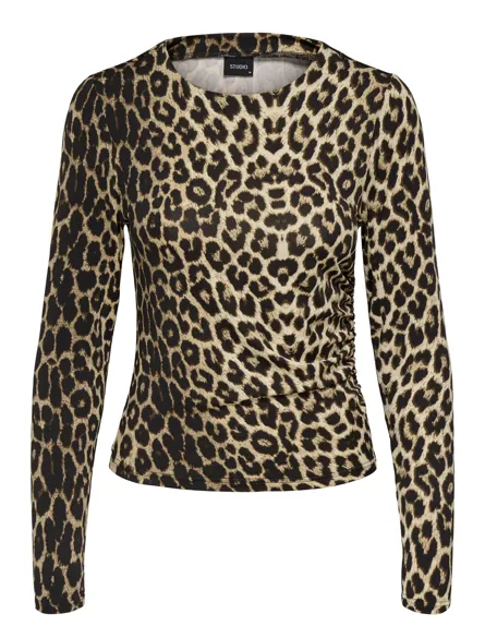 STUTELSA Schmales, tailliertes Oberteil mit Rüschen