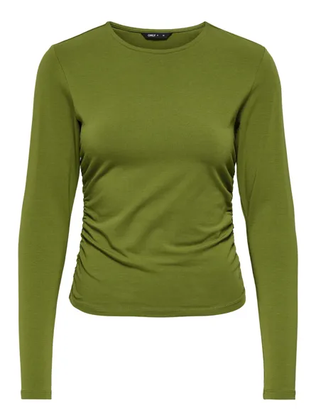 ONLMIRA LIFE L/S RUCHING TOP JRS NOOS