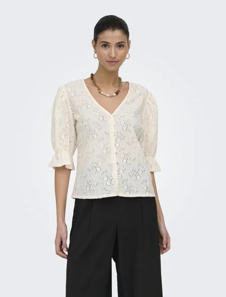 JDYJAKOBE 2/4 LACE TOP JRS