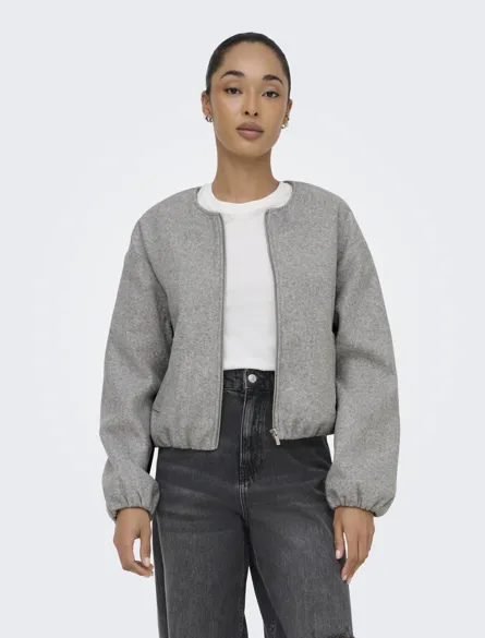 ONLTRILLION L/S BALLOON BOMBER PNT NOOS