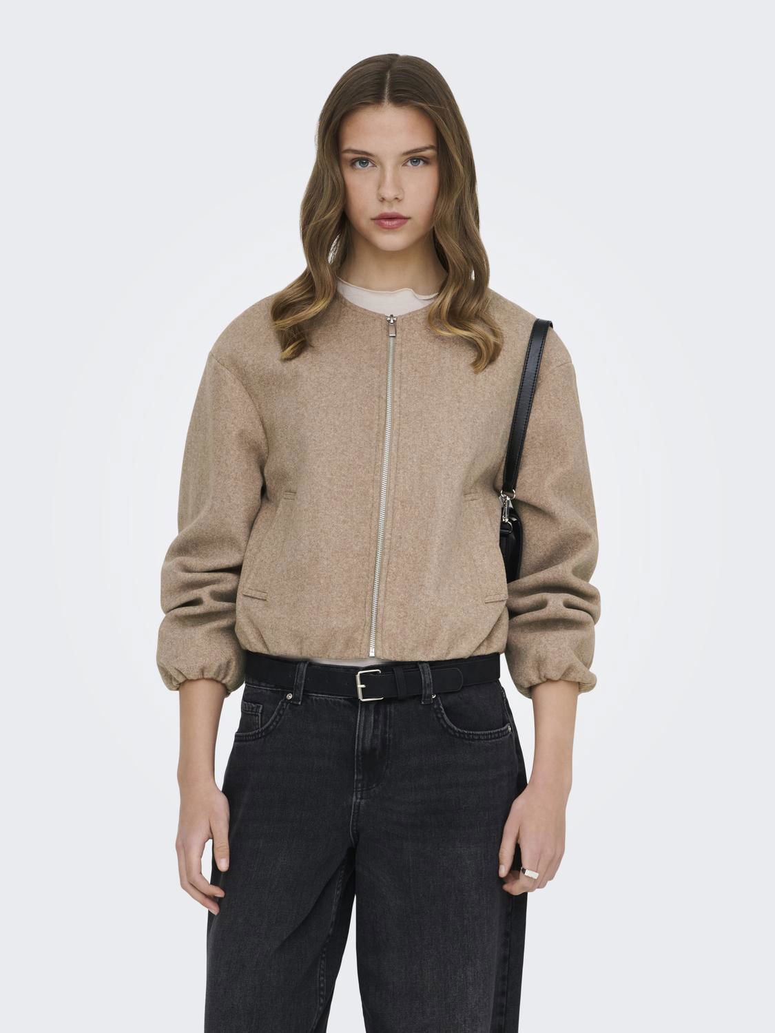 ONLTRILLION L/S BALLOON BOMBER PNT NOOS