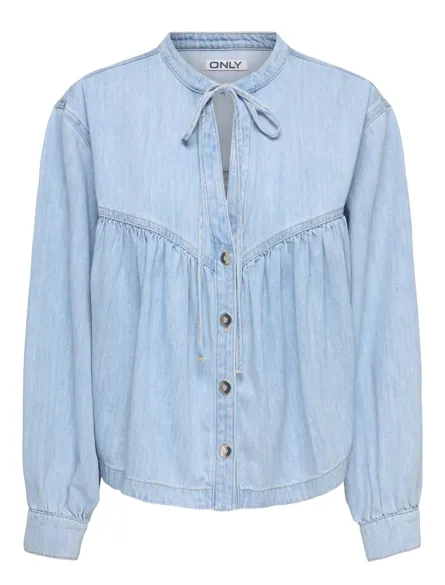 ONLBELLAMAY LS TIE DNM SHIRT CRO