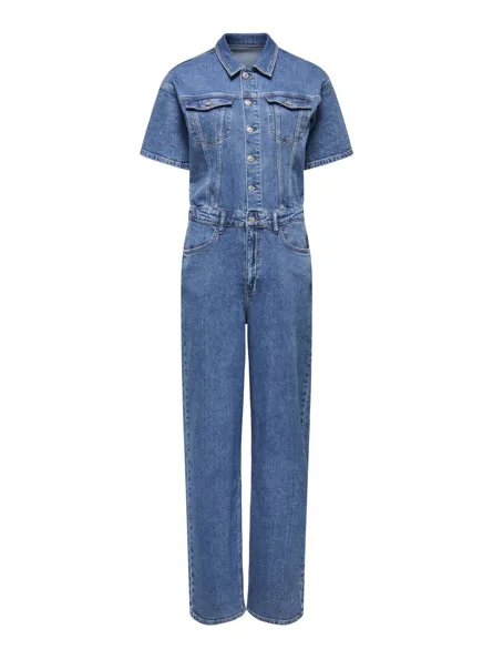 ONLCASTEL S/S DNM JUMPSUIT AZG