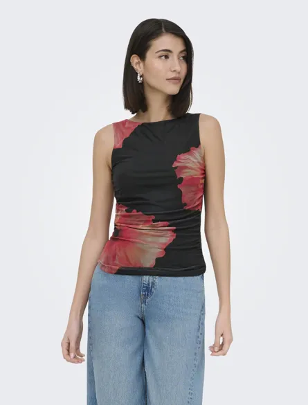 JDYLEA S/L MESH ROUCHING TOP JRS EXP