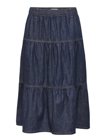 ONLALIYAH MIDI FRILL SKIRT DNM AKM OS