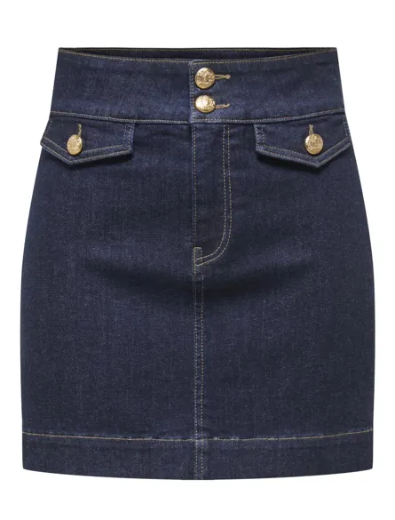 ONLEMILIA HW GOLD BUT DNM SKIRT GUA