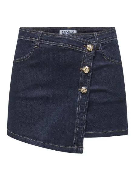 ONLLILLIE REG GOLD BUT DNM SKORT BJ