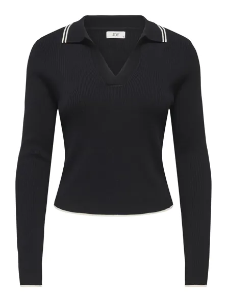 JDYNANNA L/S SHORT COLLAR PULLOVER KNT