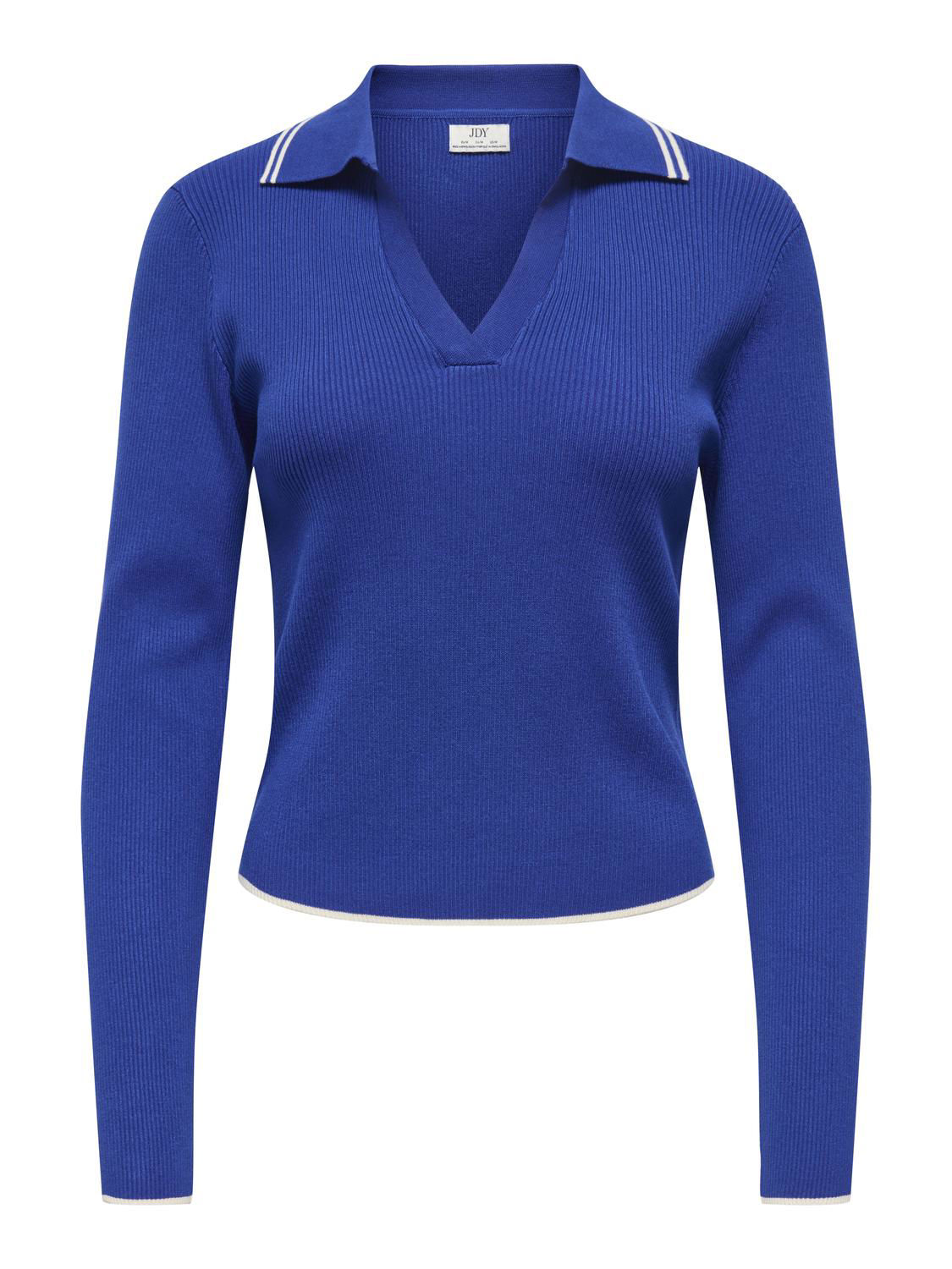 JDYNANNA L/S SHORT COLLAR PULLOVER KNT