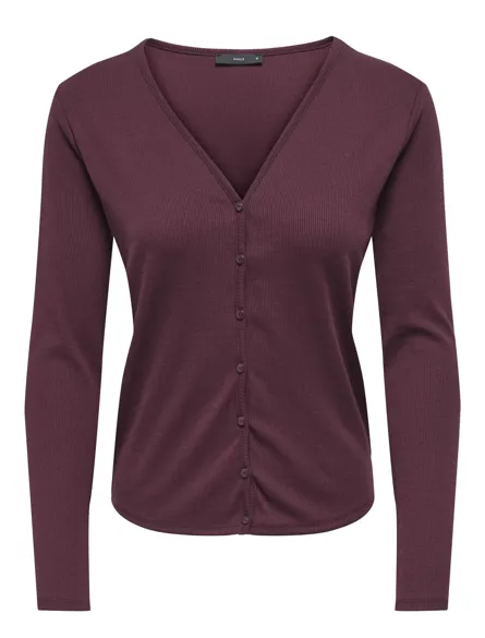 PGJUNE L/S V-NECK CARDIGAN JRS