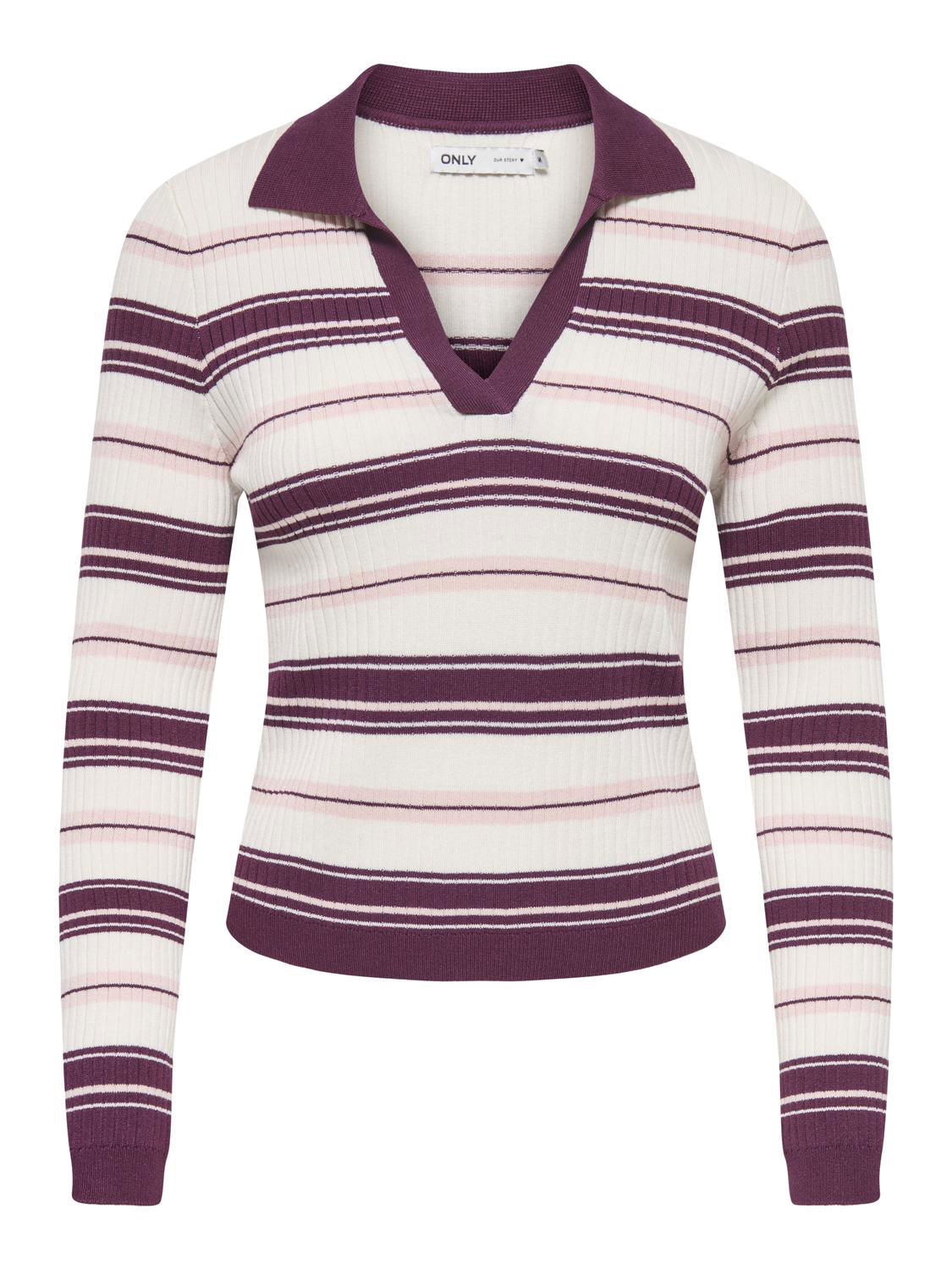 ONLKAYA LS STRIPE POLO KNT NOOS